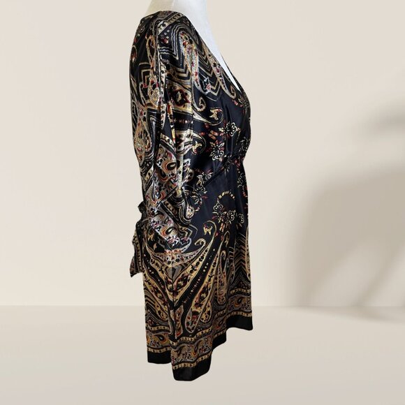 🌟 Boho Paisley Print Tunic Dress - Size M/L - Picture 2 of 8